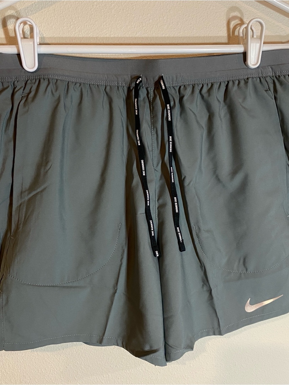 Nike Stride Flex  5” Brief Lined Running Shorts Grey CJ5453-085 $58 - Medium